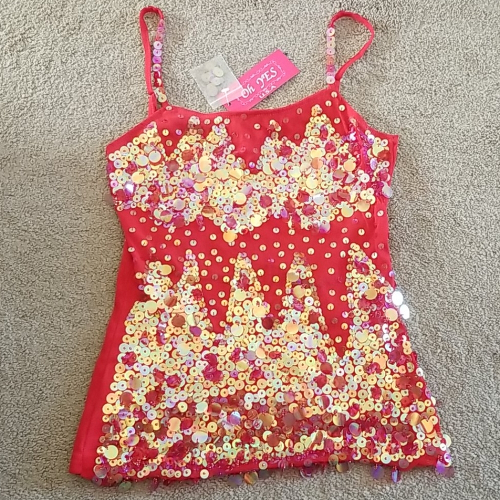 Sequin camisole